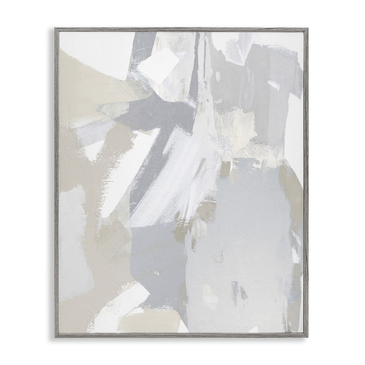 Stupell Industries Neutral Tones Grey & Beige Framed Giclee Design by Rachel Springer
